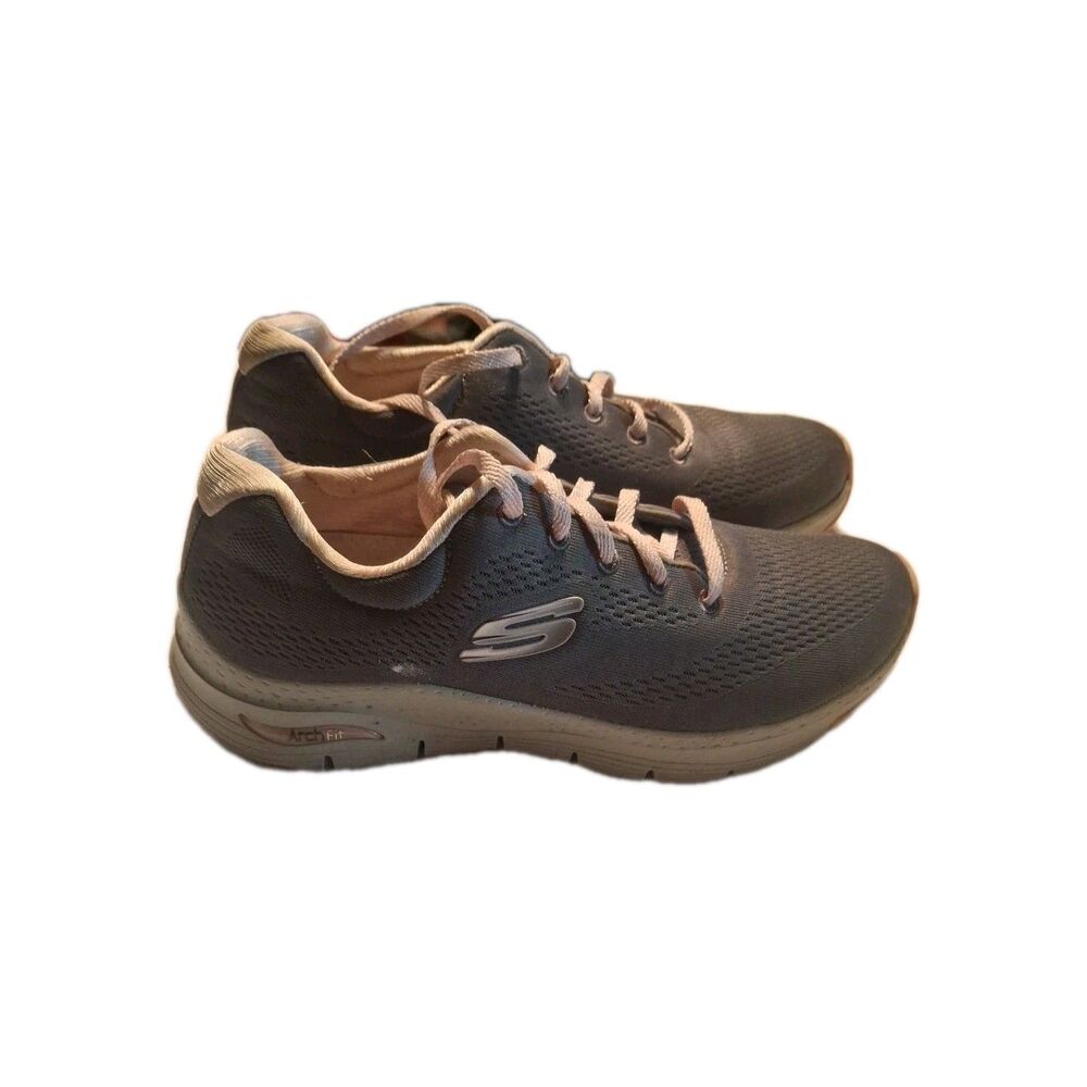 Skechers Arch Fit 2 Lace LGMT Light Gray Multi Women's Size 9 Training Shoes